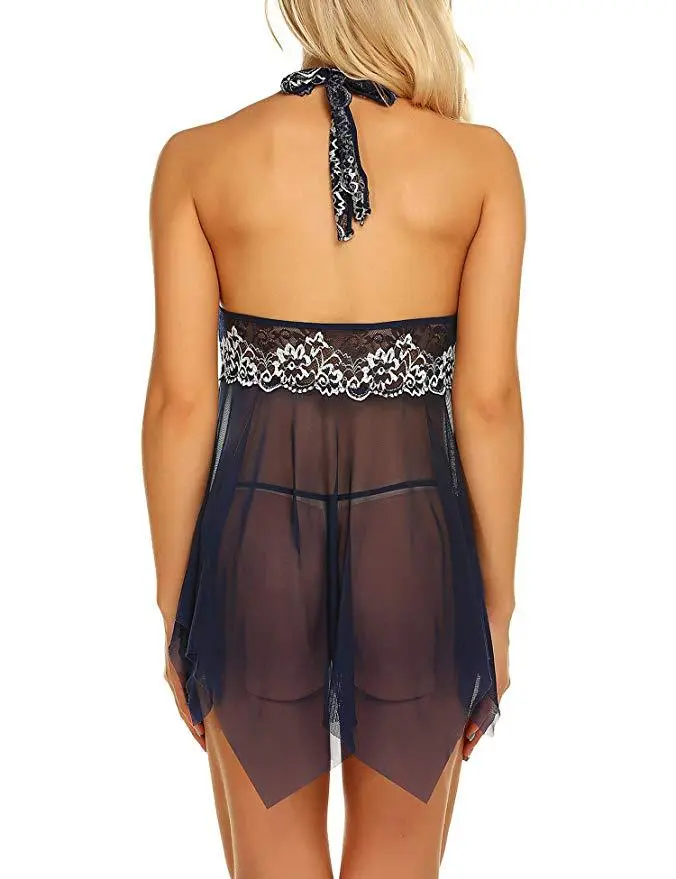 European style large underwear female lace seduction transparent hollow out sexy jumpsuits bodysuit lingerie underwear - Image 3