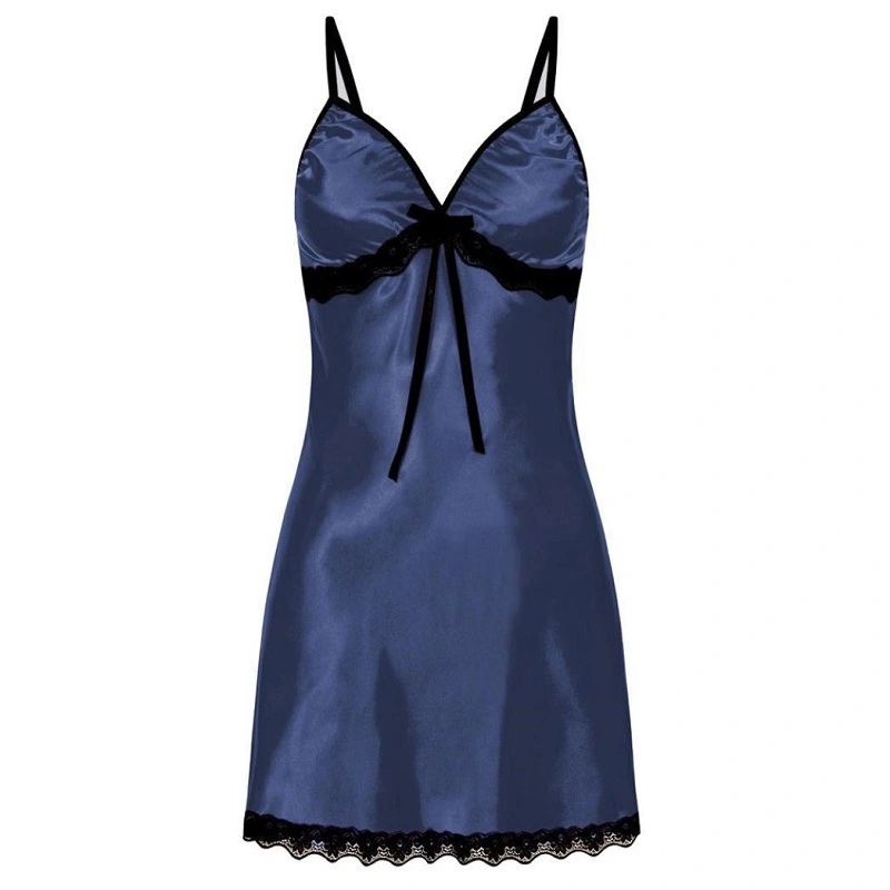 Black Lace Us Size Negligee Chemise for Women See Through Eyelash Lingerie Sexy Sheer Floral Nightgown Robe Negligee - Image 3