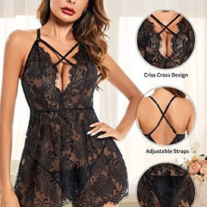 Sexy Lingerie Transparent temptation open gearsexy Elegant temptation Sexy lingerie underwear - Image 2
