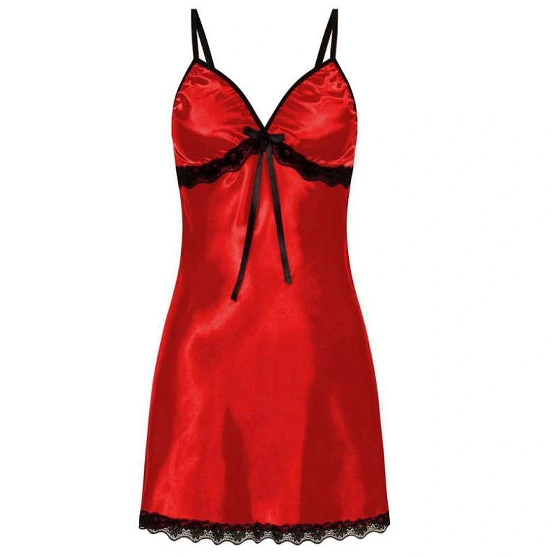 Black Lace Us Size Negligee Chemise for Women See Through Eyelash Lingerie Sexy Sheer Floral Nightgown Robe Negligee - Image 5