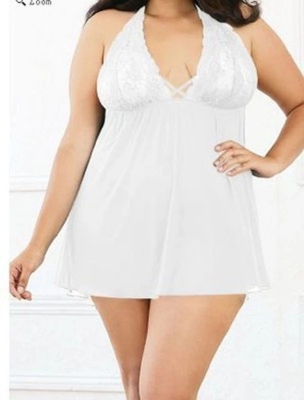 Wholesale Custom Economical Design Sexy Silk Pajamas Sleepwear Plus Size Sexy Lace Dress - Image 6
