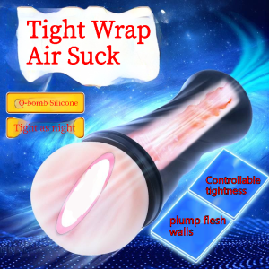 Manual masturbation toy, double-headed male sex toy, double stimulation adult masturbation exercise device