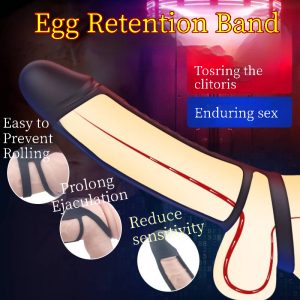Male double-locking penis ring for couples' health and sexual pleasure products and tools.